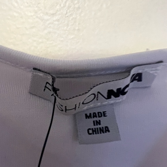 FashionNova Shanghai Ruched V-Neck Spaghetti Strap Dress White Sz1X - Picture 5 of 12